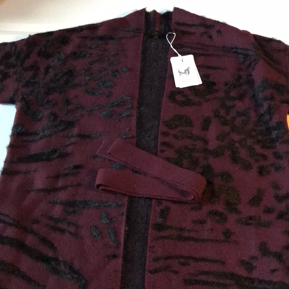 Ted Baker Safrohn Jacquard Long Cardigan - Picture 6 of 9